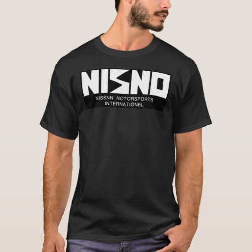 NISNO Initial D NISMO Old Logo Spoof White Classic T_Shirt