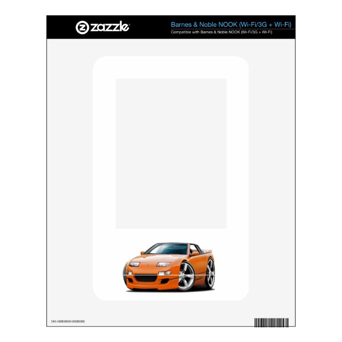 Nissan 300ZX Orange Convertible Skin For The NOOK