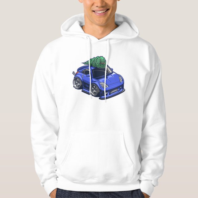 Nissan 350z Christmas Tree Gift Hoodie (Front)