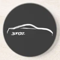 Nissan 350z White Silhouette Coaster