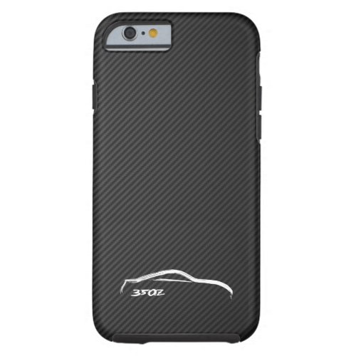 Nissan 350Z White Silhouette Logo Tough iPhone 6 Case