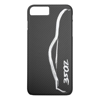 Nissan 350z White Silhouette Logo Iphone 8 Plus/7 Plus Case by AV_Designs at Zazzle