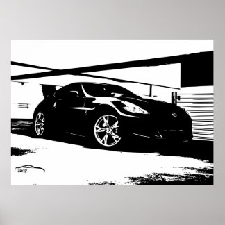 Nissan 370Z Roof Top Poster