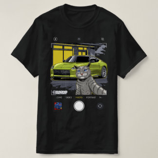 Nissan 400z Selfie Cat T-Shirt