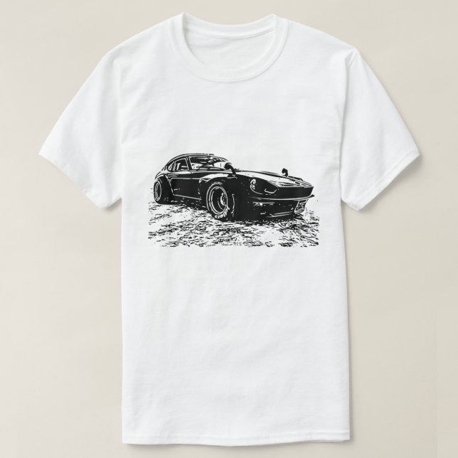 Nissan Datsun Fairlady Classic Vector Image T-Shirt (Design Front)
