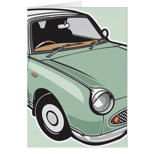 Nissan Figaro Emerald Green Cards (Front)