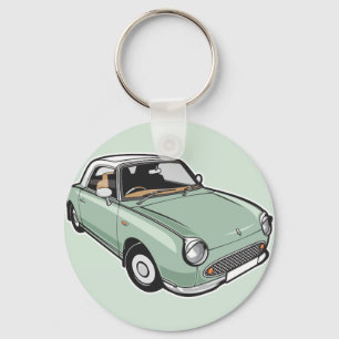Nissan Figaro Emerald Green Keychain