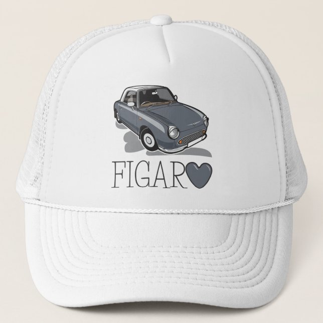 Nissan Figaro Lapiz Grey Trucker Hat (Front)