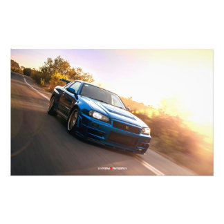 Nissan GT-R R34 Skyline Spec Nur in California Photo Print