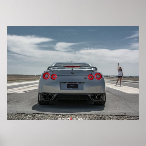 Nissan GT_R ready to race Poster