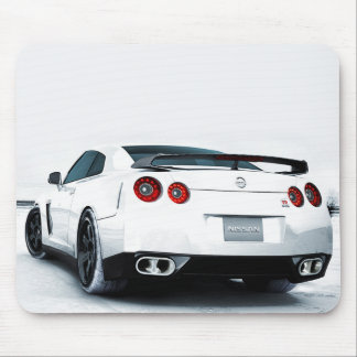 Nissan GT-R White Mouse Pad