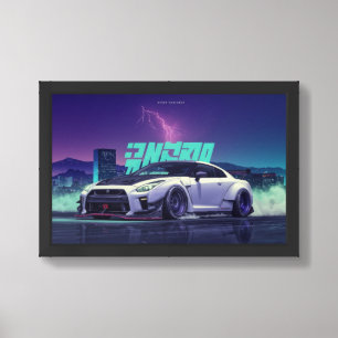 Nissan GTR R35 NISMO Poster – Pearl White