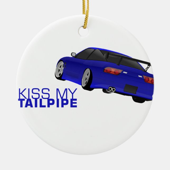 Nissan s13 (180sx/200sx/240sx) - Blue Ceramic Ornament (Front)