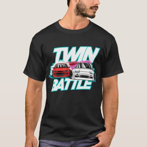Nissan Schassis Twin Drift Battle T_Shirt