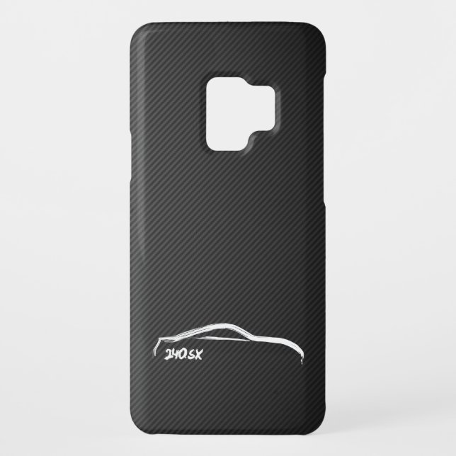 Nissan Silvia 240sx white silhouette Case-Mate Samsung Galaxy Case (Back)