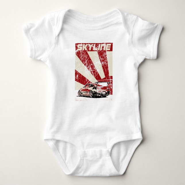 Nissan Skyline Baby Bodysuit (Front)