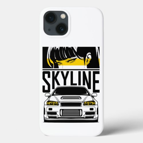 NISSAN SKYLINE GT_R R34 iPhone 13 CASE