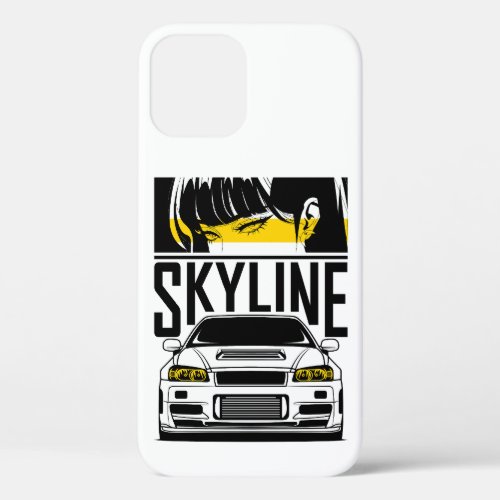 NISSAN SKYLINE GT_R R34 iPhone 12 CASE