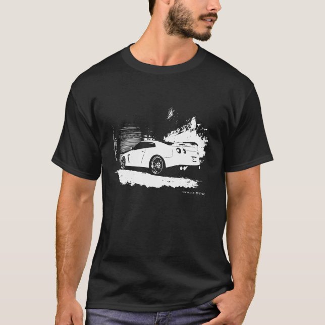 Nissan Skyline GT-R Rear View T-Shirt (Front)