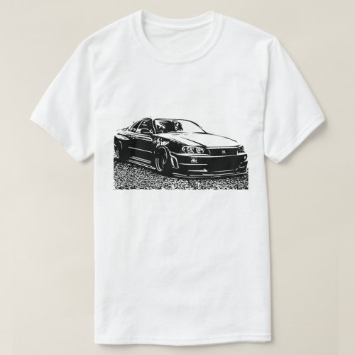 Nissan Skyline GTR R34 vector Image T_Shirt