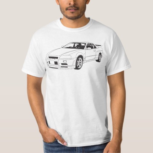 Nissan Skyline R34 GTR T_shirt