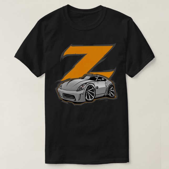 Nissan Z CarToon Classic T Shirt (Design Front)
