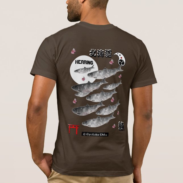 Nisshin! In Hokkaido, we thank all the living thin T-Shirt (Back)