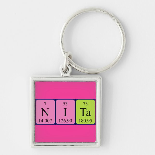 Nita periodic table name keyring (Front)