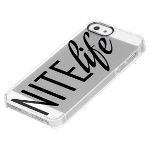 Nite life clear iPhone SE/5/5s case