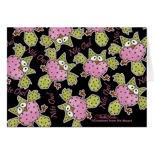 Nite Owl Collage Cards (Front Horizontal)