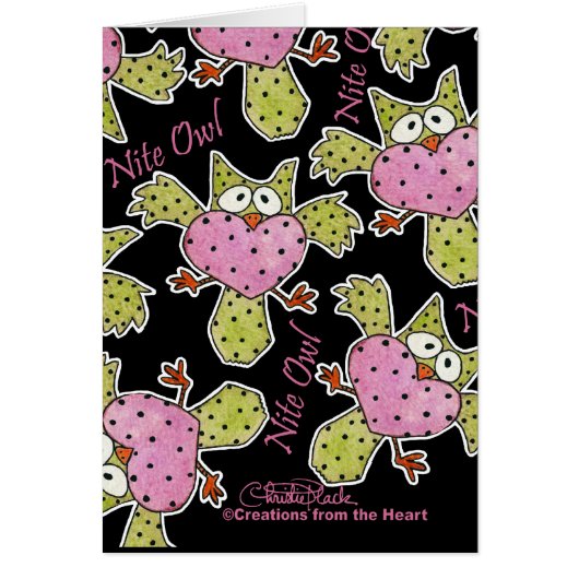 Nite Owl Collage Cards (Front)