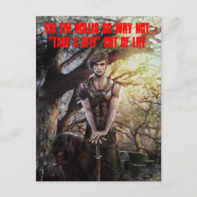 niteofthewolf, TIS THE HOLIS SO WHY NOT "TAKE A... Postcard (Front)