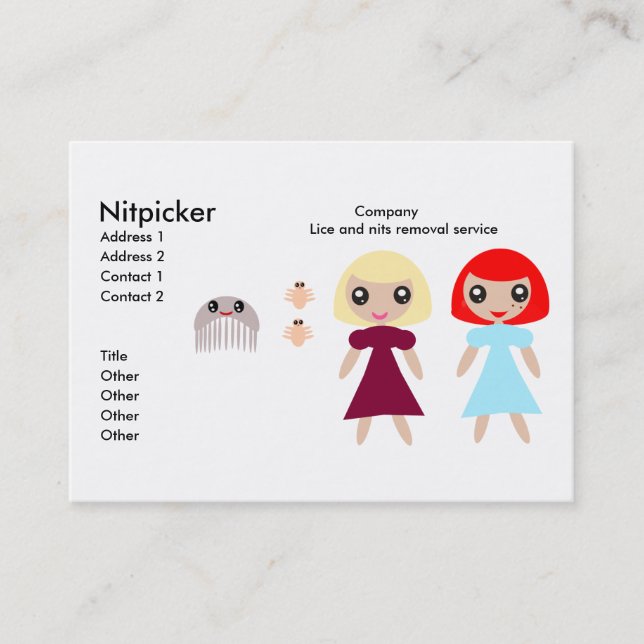 NitPicker Business Card (Front)
