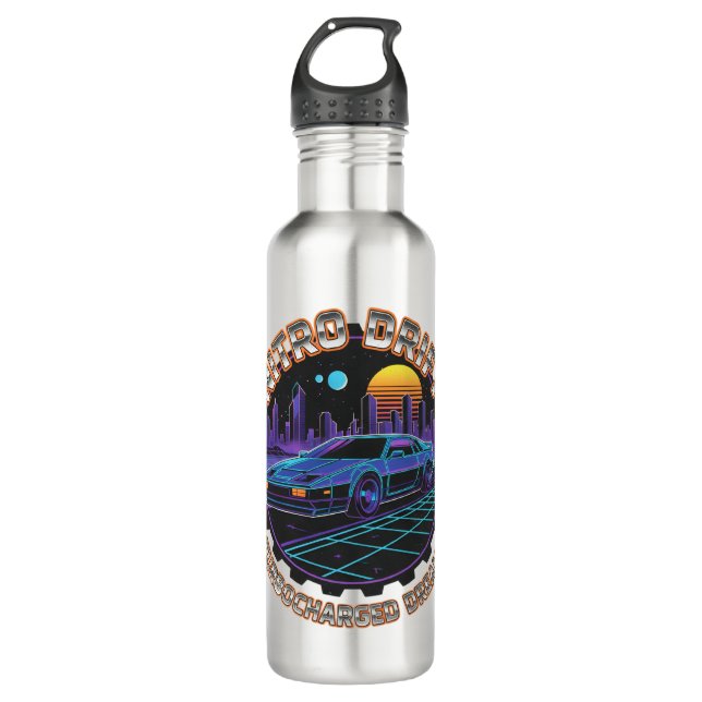 Nitro Drift Stainless Steel Water Bottle (Front)