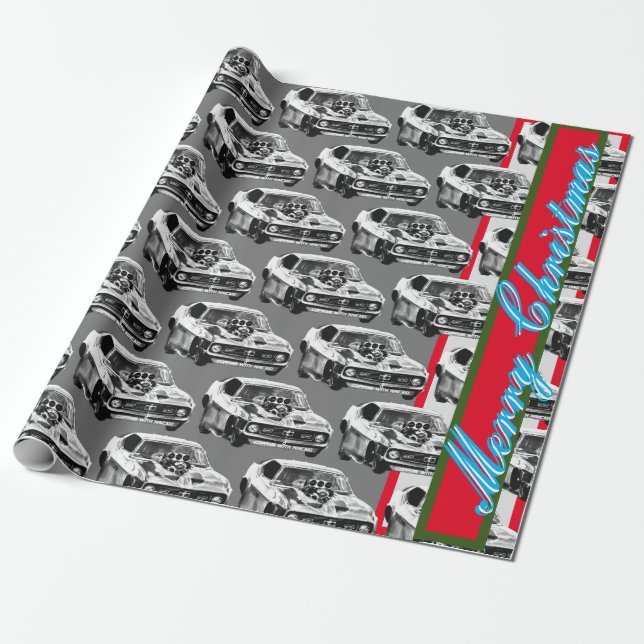 NITRO MILITIA Christmas gift wrapping paper #6 (Unrolled)
