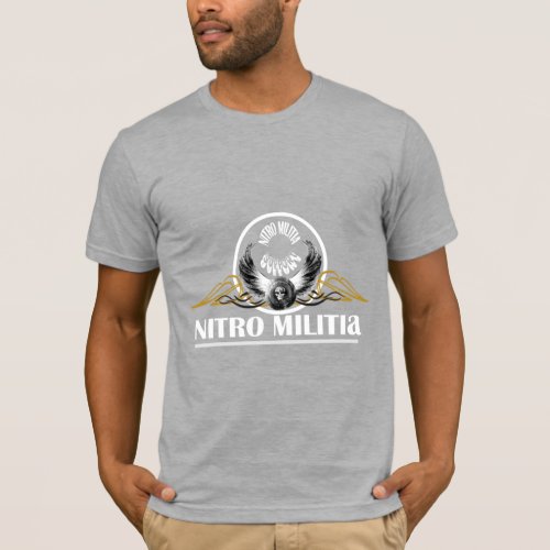NITRO MILITIA grey cotton T_Shirt
