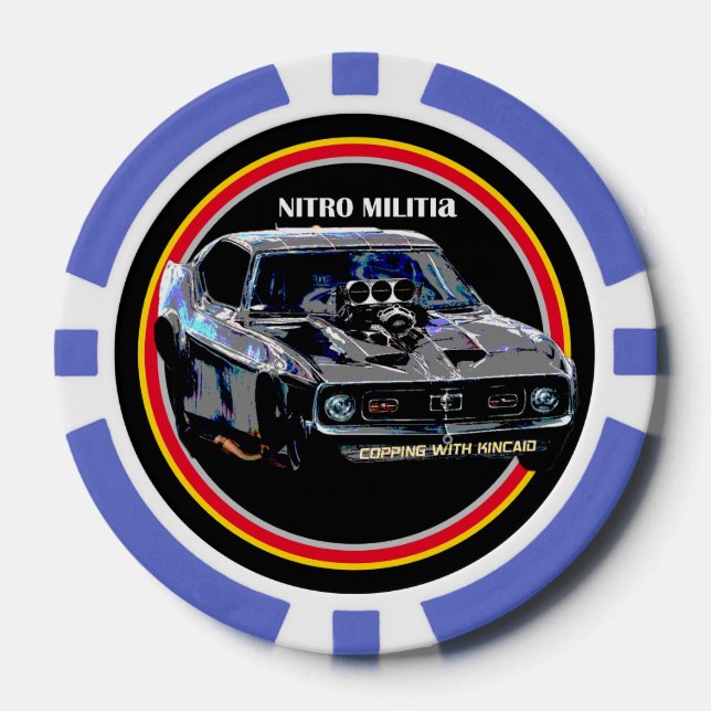 NITRO MILITIA poker chip (Front)