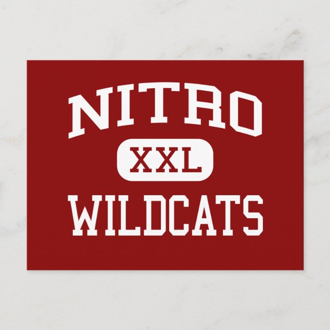 Nitro - Wildcats - High - Nitro West Virginia Postcard (Front)