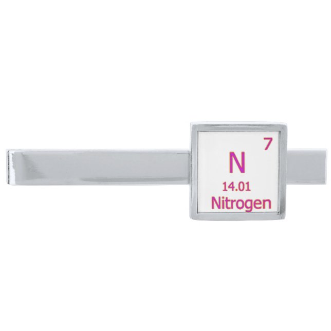 nitrogen7.png silver finish tie clip (Front)