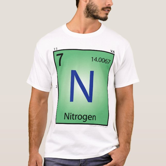Nitrogen (N) Element T-Shirt - Front Only (Front)