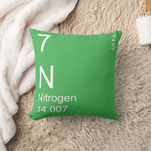 Nitrogen Throw Pillow