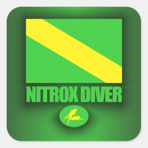 Nitrox Diver Square Sticker