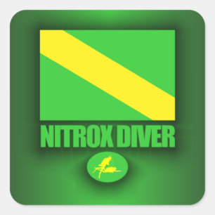 Nitrox Diver Square Sticker