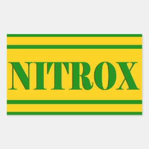 NITROX DIVING LOGO NITROX SCUBA DIVER - RECTANGULAR STICKER