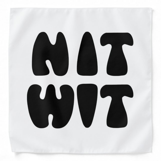 NITWIT BANDANA (Front)