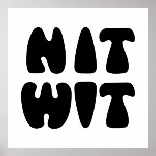 NITWIT POSTER