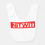 Nitwit Stamp Baby Bib