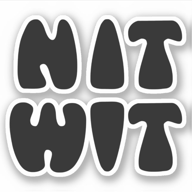 NITWIT STICKER (Front)