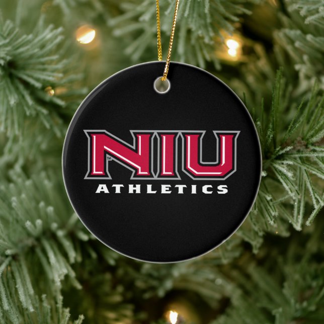 NIU Athletics Ceramic Ornament (Tree)