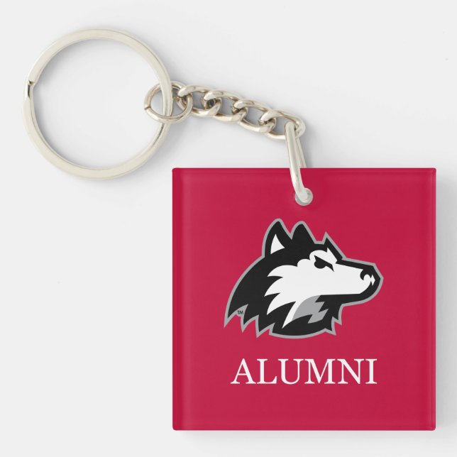 NIU Huskies Alumni Keychain (Front)